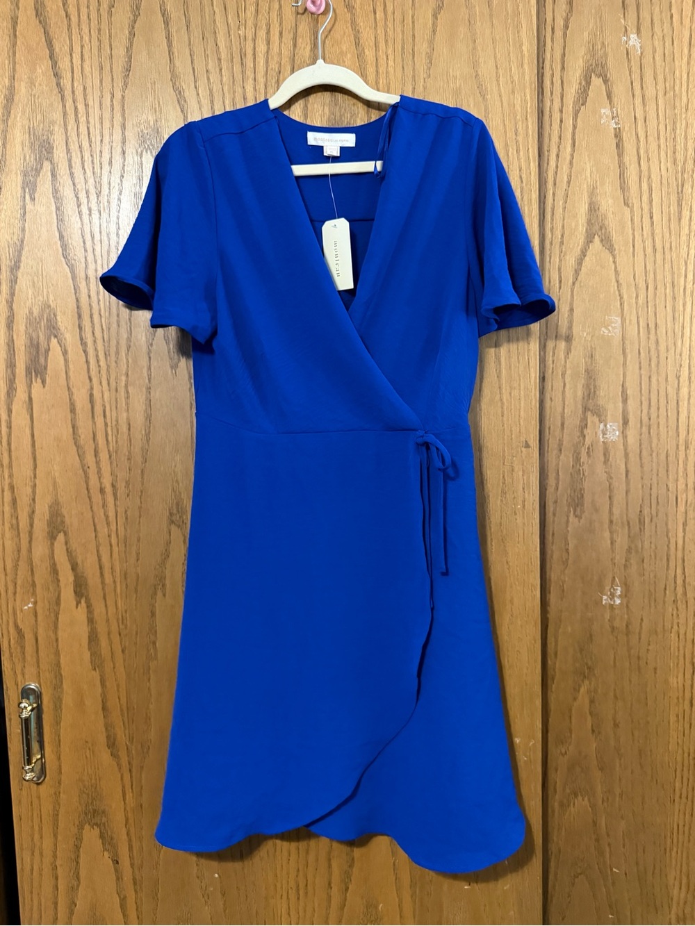 Vince Camuto Cobalt Blue Wrap-Style Dress